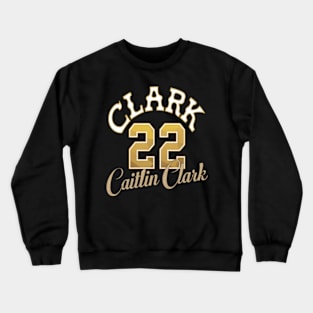 Clark 22 Caitlin Clark white yellow Crewneck Sweatshirt